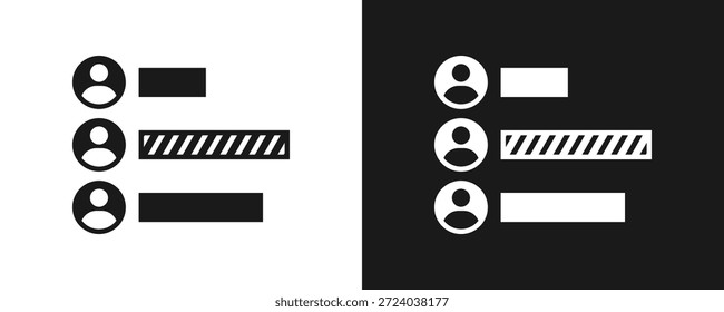 Competition Icon Set Glyph In White And Black Background