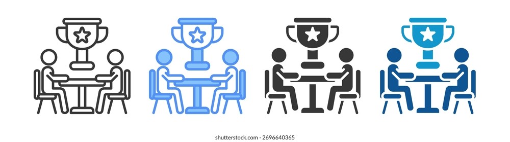 Competition Icon Set Multiple Style Collection