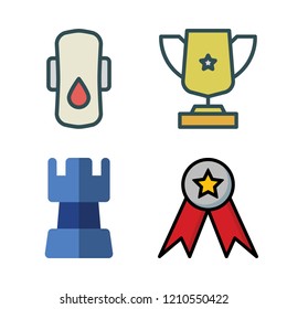 competition icon set. vector set about compress, strategy, medal and trophy icons set.