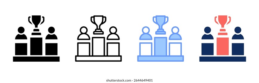 Competition icon sheet multiple style collection