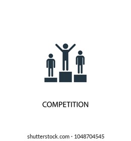 competition icon. Simple element illustration. competition concept symbol design from success collection. Can be used for web and mobile.x