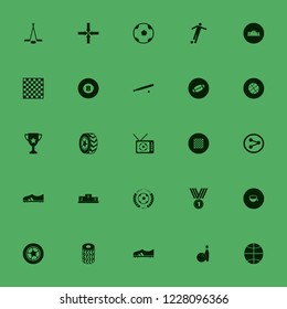 competition icon. competition vector icons set share sign, football tv match, trophy cup and cup