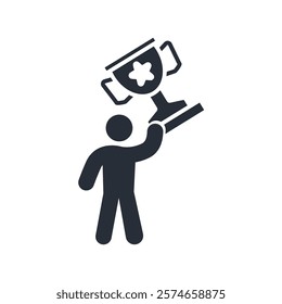 competition icon. vector.Editable stroke.linear style sign for use web design,logo.Symbol illustration.