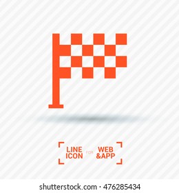 Competition isolated minimal single flat linear icon. Sport line vector icon for websites and mobile minimalistic flat design.