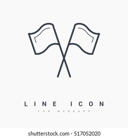 Competition isolated minimal single flat linear icon. Sport line vector icon for websites and mobile minimalistic flat design.