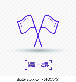 Competition isolated minimal single flat linear icon. Sport line vector icon for websites and mobile minimalistic flat design.
