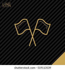 Competition isolated minimal single flat linear icon. Sport line vector icon for websites and mobile minimalistic flat design.