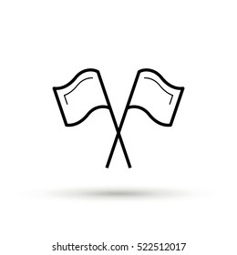 Competition isolated minimal single flat linear icon. Sport line vector icon for websites and mobile minimalistic flat design.