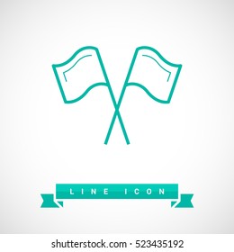 Competition isolated minimal single flat linear icon. Sport line vector icon for websites and mobile minimalistic flat design.