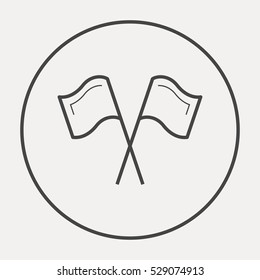 Competition isolated minimal single flat linear icon. Sport line vector icon for websites and mobile minimalistic flat design.