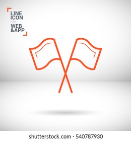 Competition isolated minimal single flat linear icon. Sport line vector icon for websites and mobile minimalistic flat design.