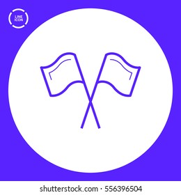 Competition isolated minimal single flat linear icon. Sport line vector icon for websites and mobile minimalistic flat design.