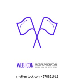 Competition isolated minimal single flat linear icon. Sport line vector icon for websites and mobile minimalistic flat design.