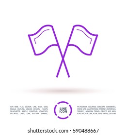Competition isolated minimal single flat linear icon. Sport line vector icon for websites and mobile minimalistic flat design.