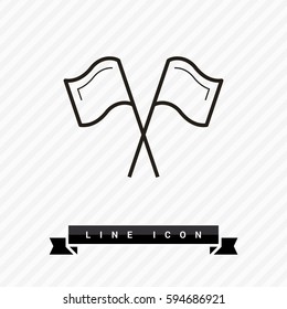 Competition isolated minimal single flat linear icon. Sport line vector icon for websites and mobile minimalistic flat design.