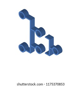 Competition isometric left top view 3D icon