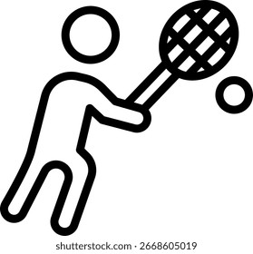 Diseño de Vector de icono de línea de competencia