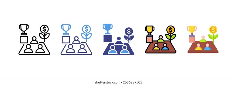 Competition Multi Style Icon Set