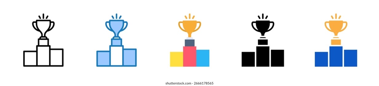 Competition multiple style icons set design vector illustration.