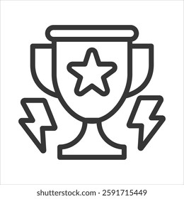 Competition Outline Icon Vector Illustration