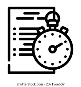 competition protocol line icon vector. competition protocol sign. isolated contour symbol black illustration