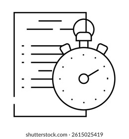 competition protocol line icon vector. competition protocol sign. isolated contour symbol black illustration