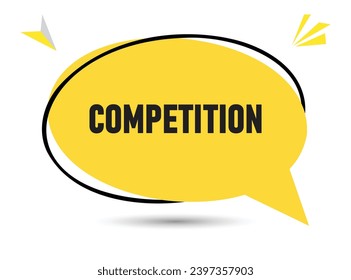 Competition speech bubble text. Hi There on bright color for Sticker, Banner and Poster. vector illustration.