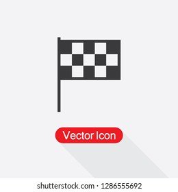 Competition Sport Flag Icon Vector Illustration Eps10