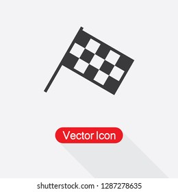 Finish Flag Icon Design Vector Illustration Stock Vector (Royalty Free ...