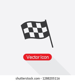 Competition Sport Flag Icon Vector Illustration Eps10
