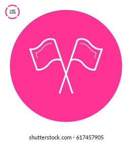 Competition sport line vector icon