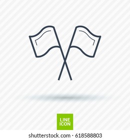 Competition sport line vector icon