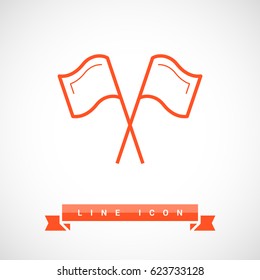Competition sport line vector icon