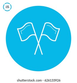 Competition sport line vector icon
