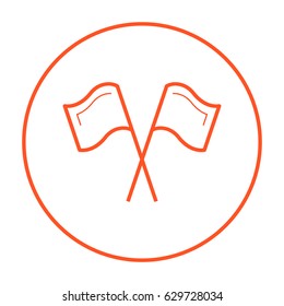 Competition sport line vector icon