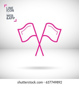 Competition sport line vector icon