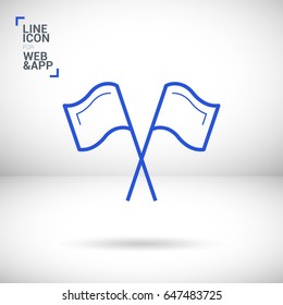 Competition sport line vector icon