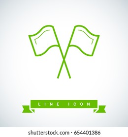 Competition sport line vector icon
