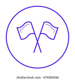 Competition sport line vector icon