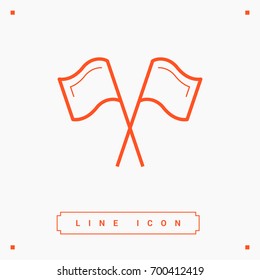 Competition sport line vector icon