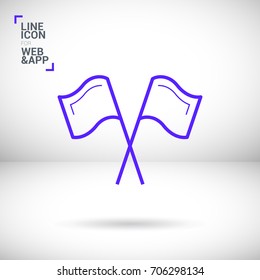 Competition sport line vector icon