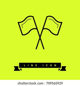 Competition sport line vector icon