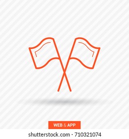 Competition sport line vector icon