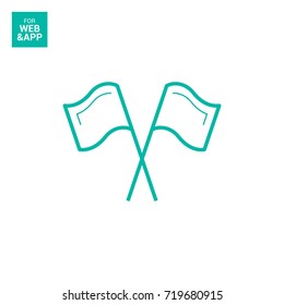 Competition sport line vector icon