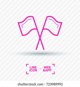 Competition sport line vector icon