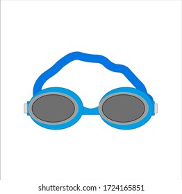 gafas de natación de competición, icono vectorial