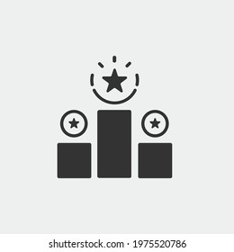Competition vector icon illustration sign