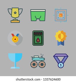 competition vector icon set