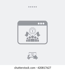 Competition winner flat icon