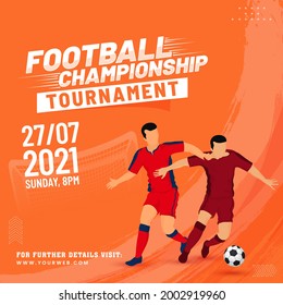 Competitions Poster for Soccer or American Football.
